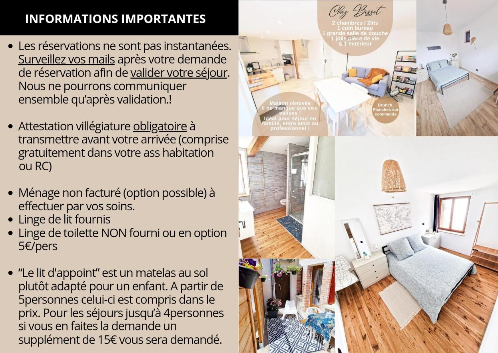 Gite Chez Bisset_2Chambres 4Personnes Lezoux Dış mekan fotoğraf